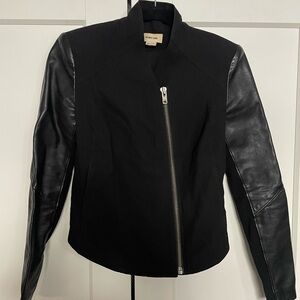 $695 Helmut Lang leather jacket P XS 0-2